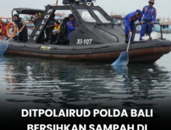 Ditpolairud Polda Bali Gelar Aksi Bersih-Bersih Laut di Pelabuhan Benoa: 50 Karung Sampah Plastik Dikumpulkan