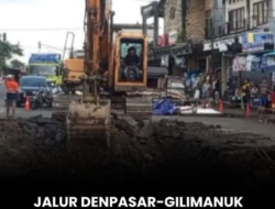 Jalan Amblas di Jalur Utama Denpasar–Gilimanuk, Lalu Lintas Dialihkan Selama Sebulan